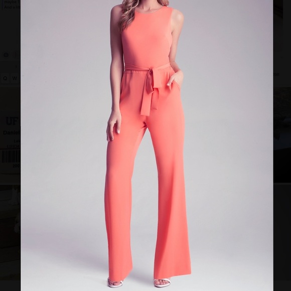 bebe Pants - Bebe Sleeveless Jumpsuit